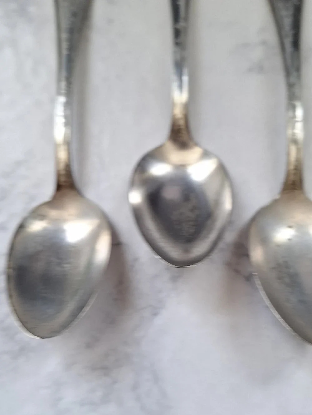 1920 Silent Movie Stars Set of 4 Silver-Tone Decorative Teaspoons